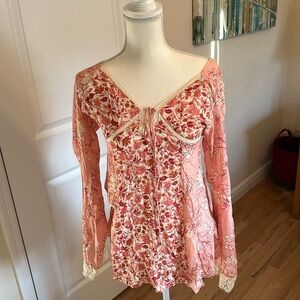 Free people petal combo dress size small